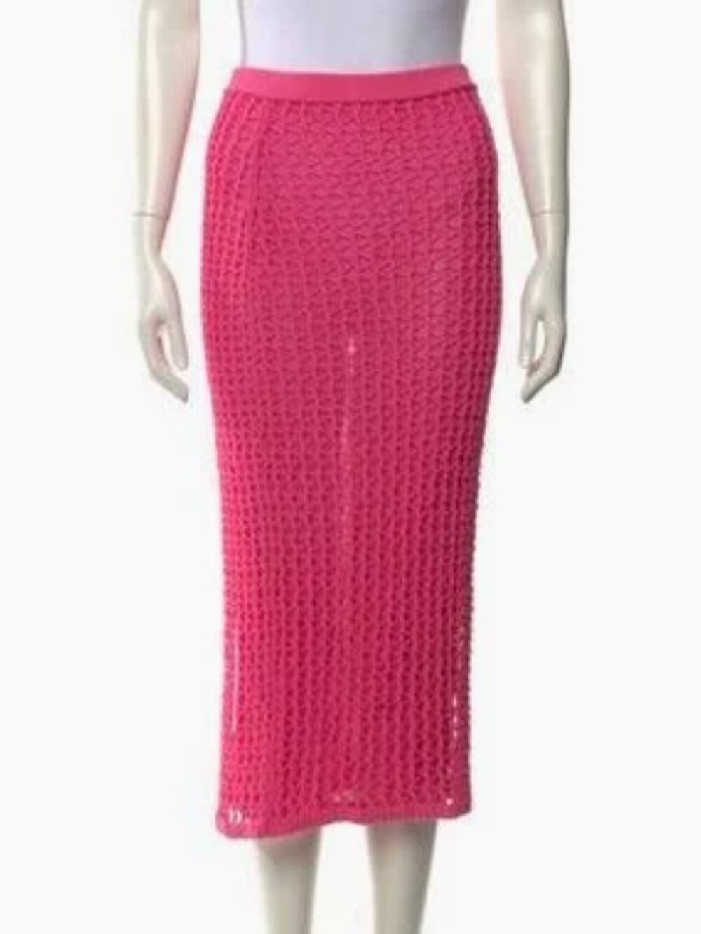Simkhai Hot Pink Netted Beach Skirt Cover-Up NWT – Bold Vacation Style